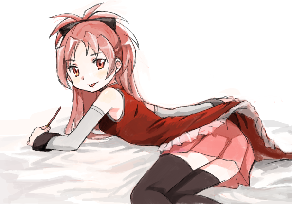 sakura kyoko (mahou shoujo madoka magica) drawn by yoplait