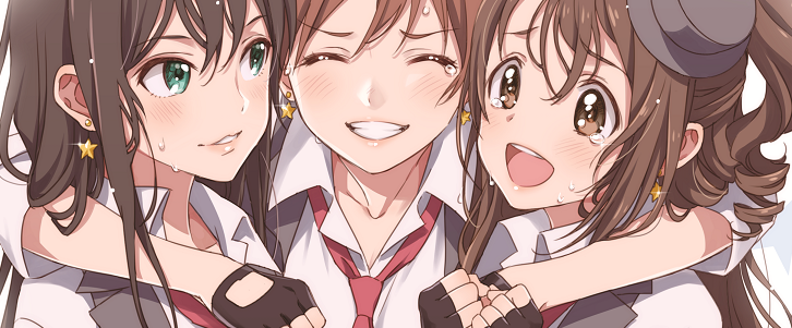 shibuya rin, shimamura uzuki, and honda mio (idolmaster and 1 more) drawn by morikura_en