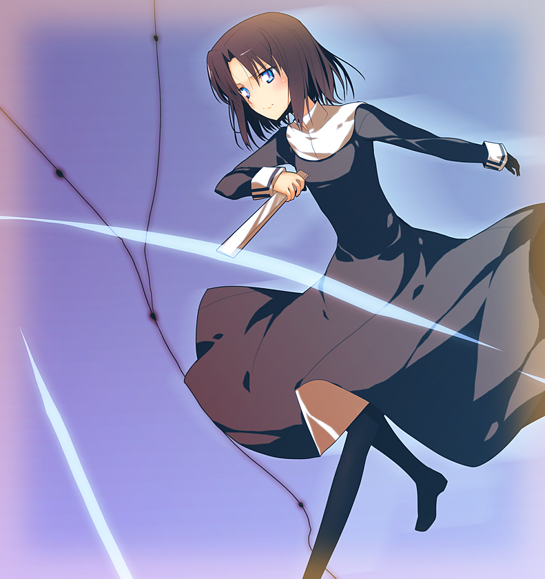 ryougi shiki (kara no kyoukai) drawn by nu_(plastic_eraser)