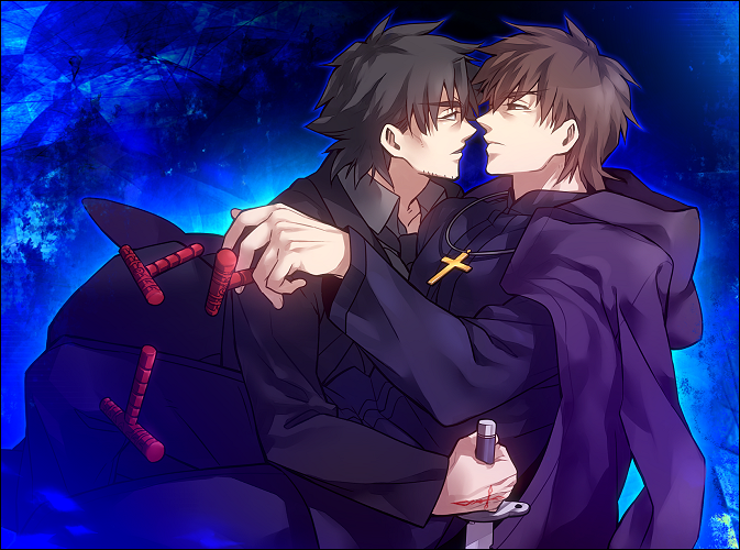 kotomine kirei and emiya kiritsugu (fate and 1 more) drawn by zihad