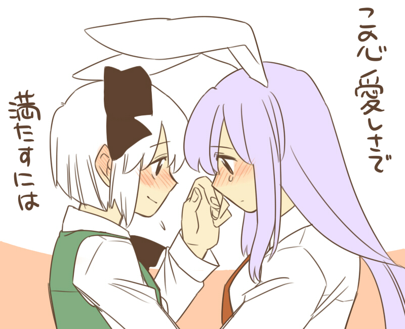 konpaku youmu and reisen udongein inaba (touhou) drawn by koyama_shigeru