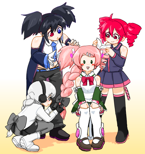 kasane teto, momone momo, yokune ruko, and sekka yufu (utau) drawn by saruyama_ushirou