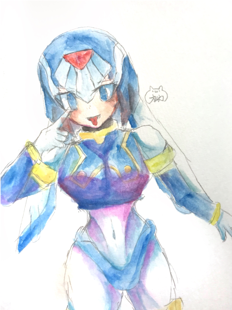 fairy leviathan (mega man and 1 more) drawn by user_grpj2832