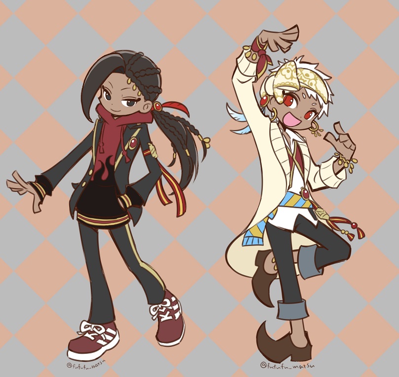 jamil viper and kalim al-asim (twisted wonderland and 1 more) drawn by funuyu