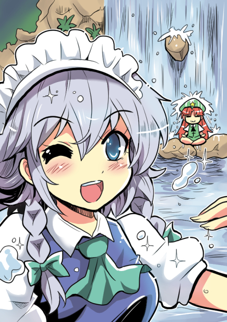 izayoi sakuya and hong meiling (touhou) drawn by colonel_aki