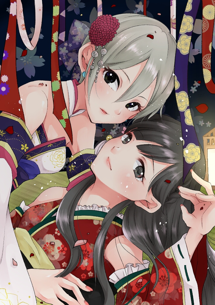 shiomi syuko and kobayakawa sae (idolmaster and 2 more) drawn by ayano_(ue083282)