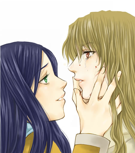 kuga natsuki and fujino shizuru (my-hime) drawn by mico3