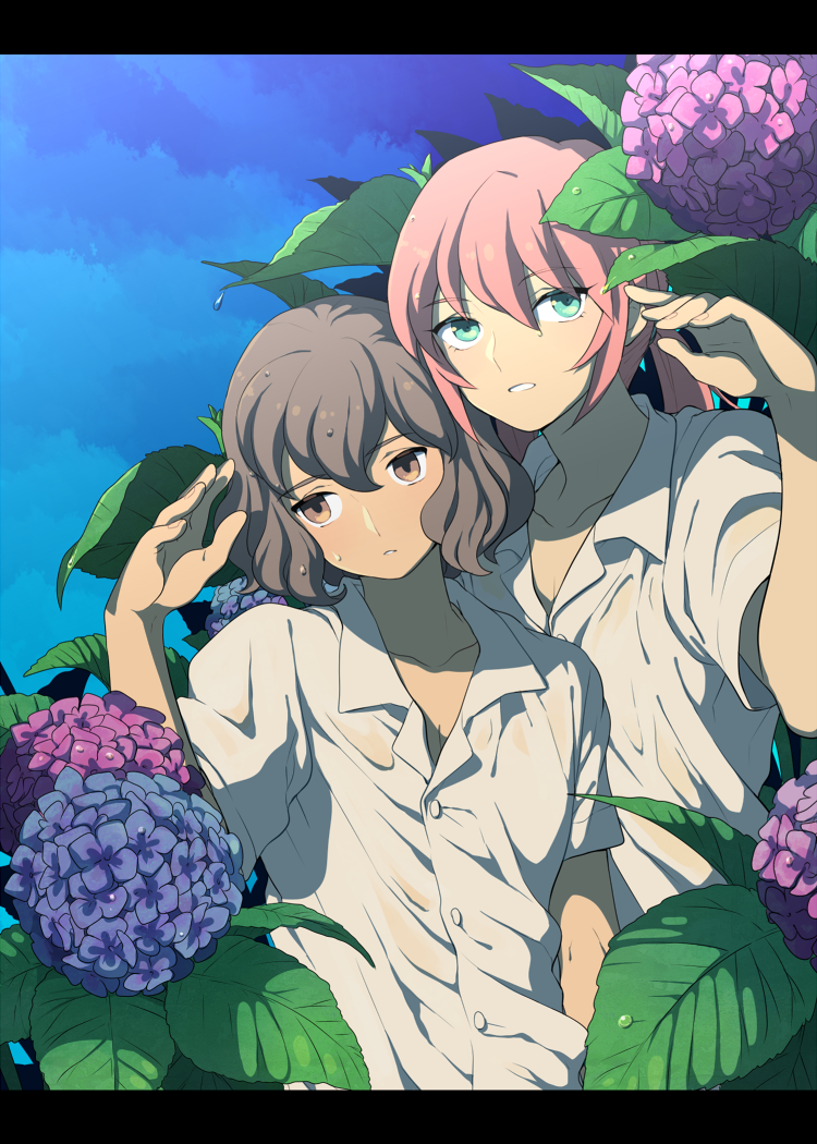 kirino ranmaru and shindou takuto (inazuma eleven and 1 more) drawn by kudou_akira