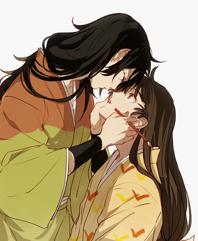 kukuchi heisuke and ohama kan'emon (rakudai ninja rantarou) drawn by wonkrin