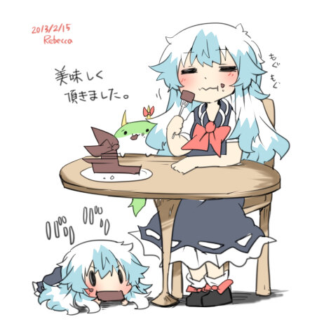 kamishirasawa keine and ex-keine (touhou) drawn by rebecca_(keinelove)
