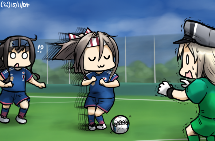 bismarck, zuihou, and hatsushimo (kantai collection) drawn by hamu_koutarou