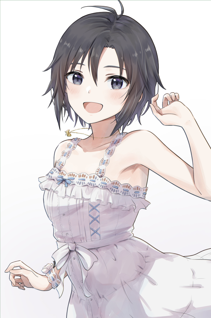 kikuchi makoto (idolmaster and 3 more) drawn by mogskg