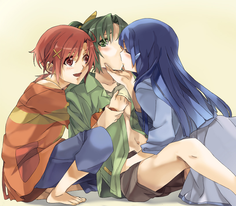 midorikawa nao, aoki reika, and hino akane (precure and 1 more) drawn by hareta