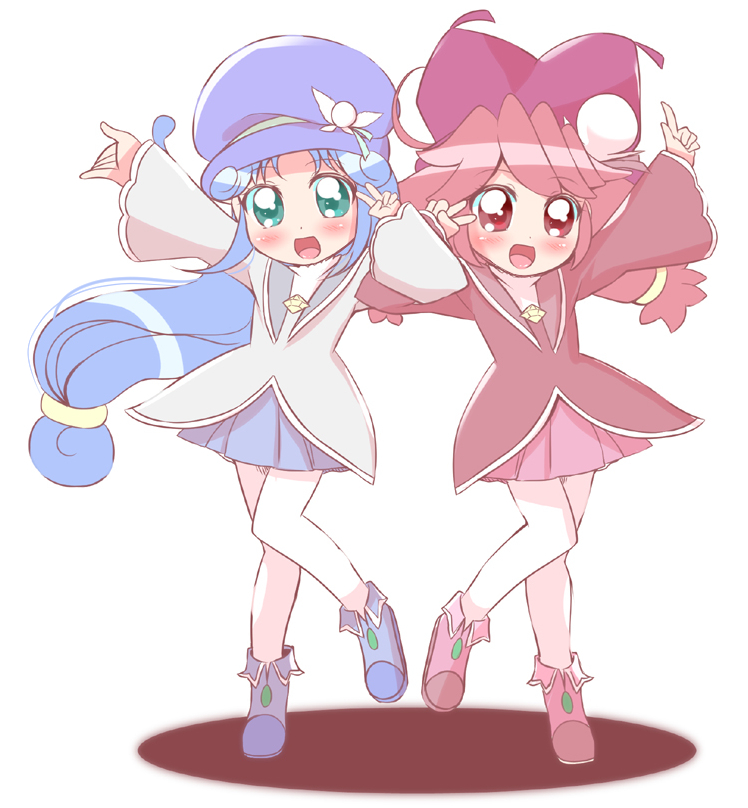 fine and rein (fushigiboshi no futago hime and 1 more) drawn by mitumi_mira
