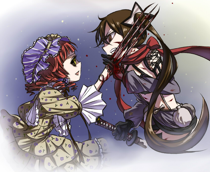 ripple and rionetta (mahou shoujo ikusei keikaku and 1 more) drawn by sister_nanashi