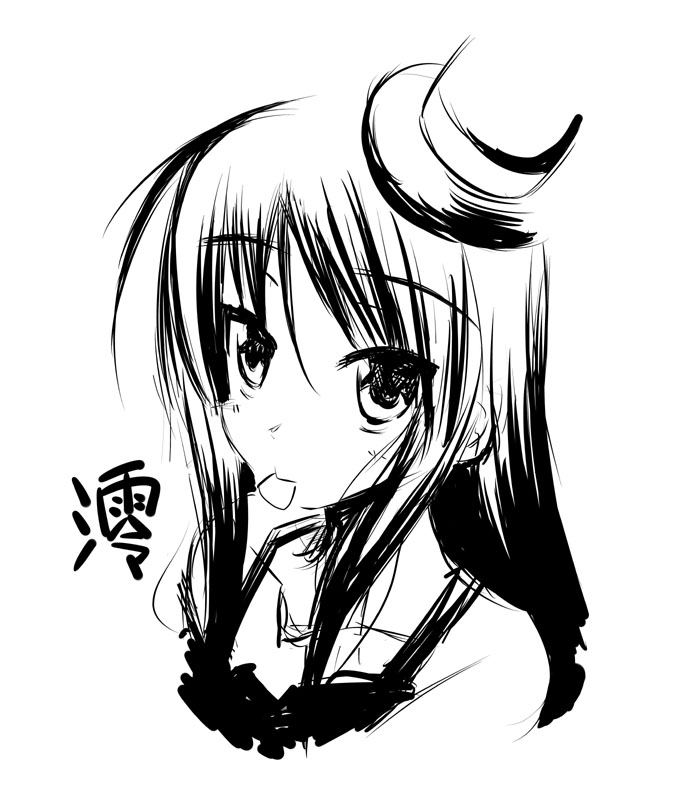akiyama mio (k-on!) drawn by mister_(black_and_white)