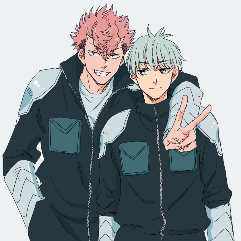 ichikawa reno and iharu furuhashi (kaijuu no. 8) drawn by hrboofkm