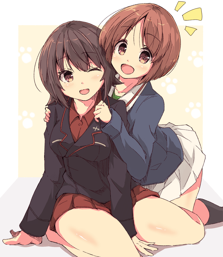 nishizumi miho and nishizumi maho (girls und panzer) drawn by tom_q_(tomtoq)
