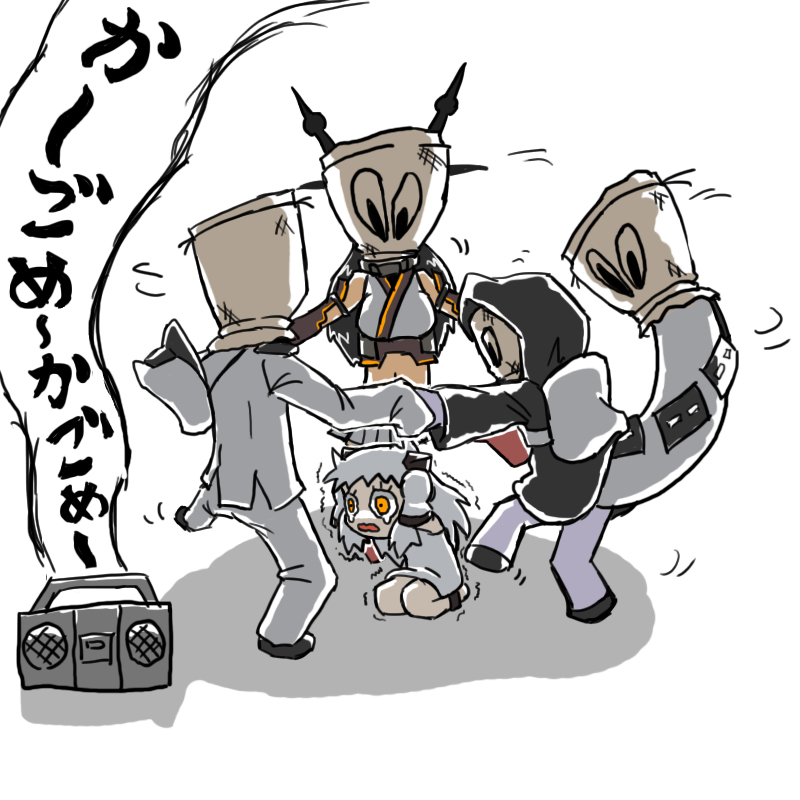 admiral, nagato, northern ocean princess, re-class battleship, and asobou ojisan (kantai collection and 1 more) drawn by o_imotarou
