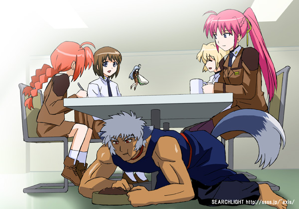 yagami hayate, vita, signum, reinforce zwei, shamal, and 1 more (lyrical nanoha and 1 more) drawn by midori_(searchlight)