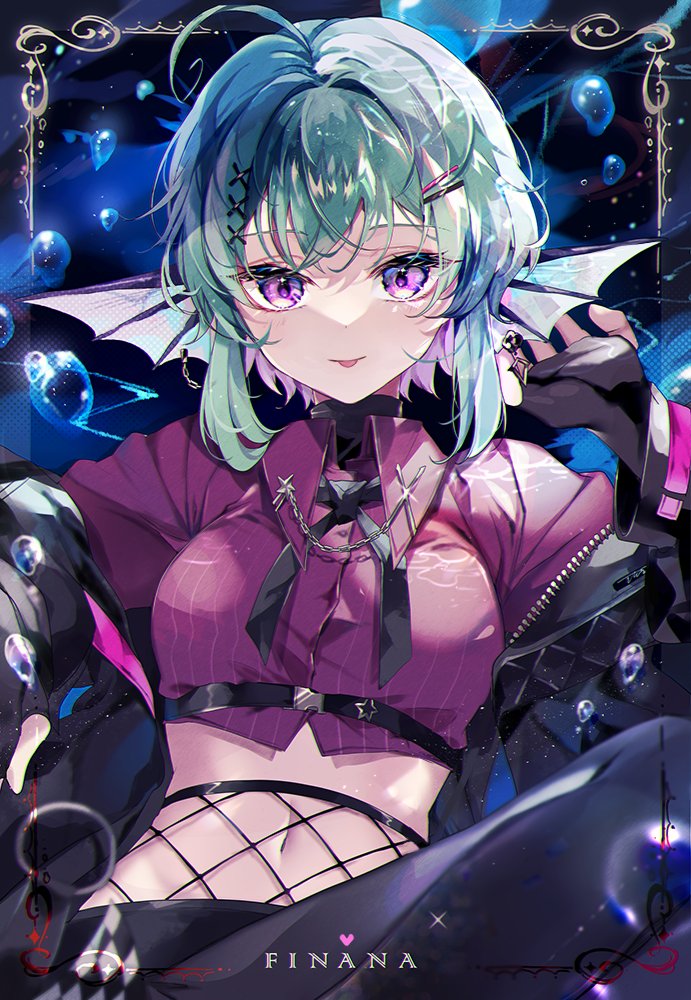 finana ryugu (nijisanji and 1 more) drawn by coco7