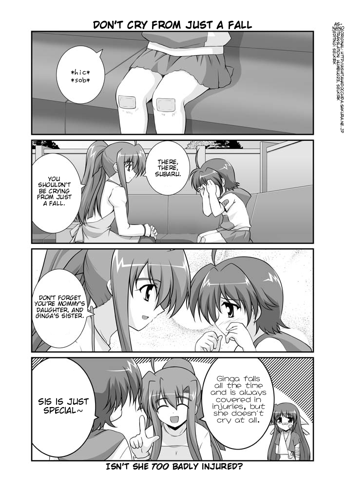 subaru nakajima, ginga nakajima, and quint nakajima (lyrical nanoha and 1 more) drawn by mikage_takashi