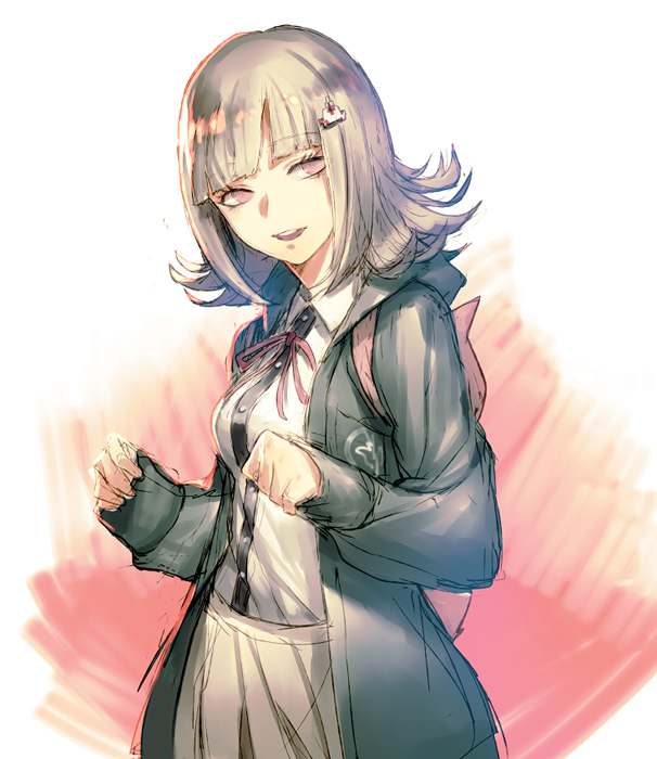 nanami chiaki (danganronpa and 2 more) drawn by kokutan_kitsunen