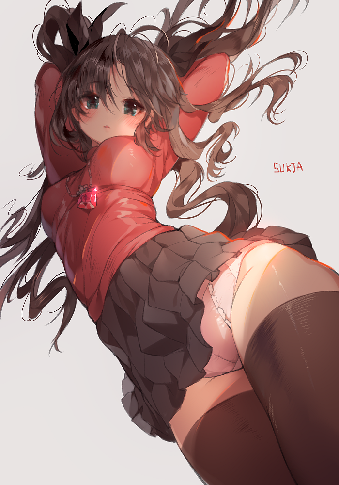 tohsaka rin (fate and 1 more) drawn by sukja