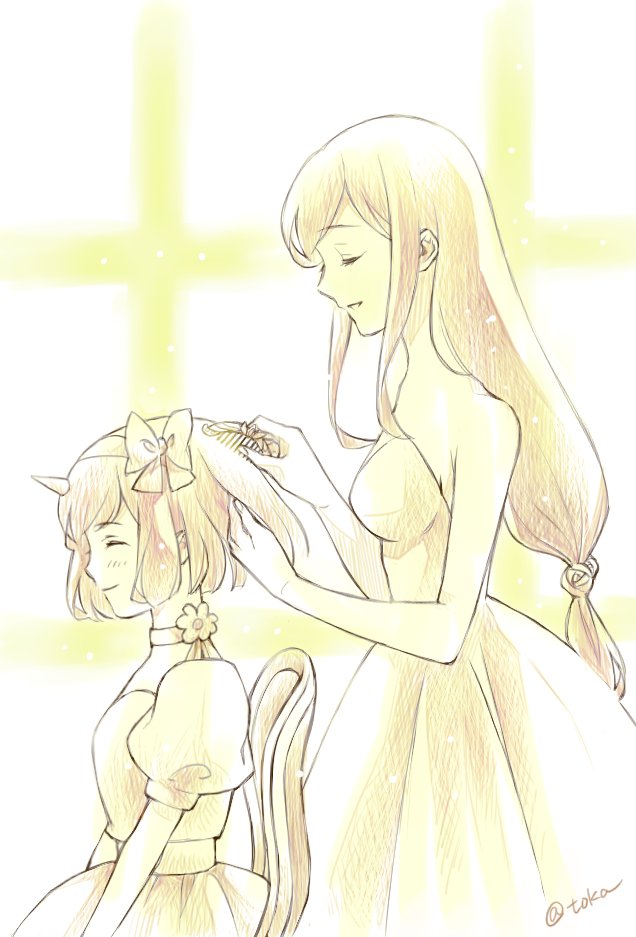 garnet til alexandros xvii and eiko carol (final fantasy and 1 more) drawn by quichi_91