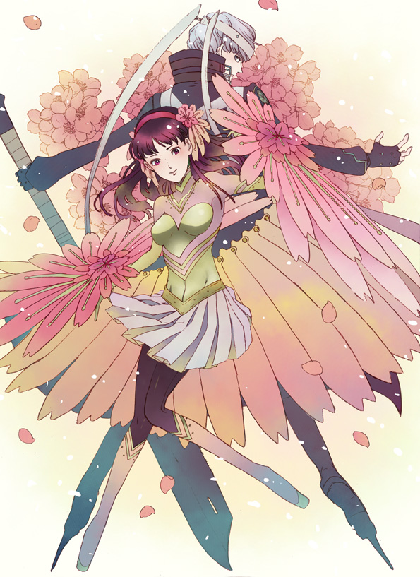narukami yu, amagi yukiko, and konohana sakuya (persona and 1 more) drawn by sei_(hochi-chudesu)