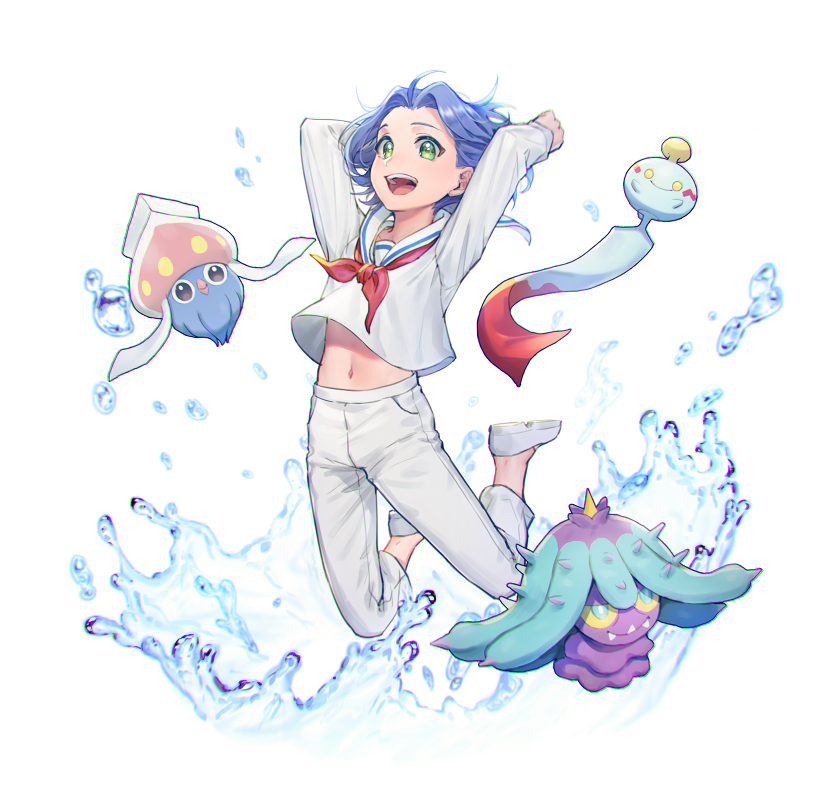 james, chimecho, mareanie, and inkay (pokemon) drawn by apple_brk