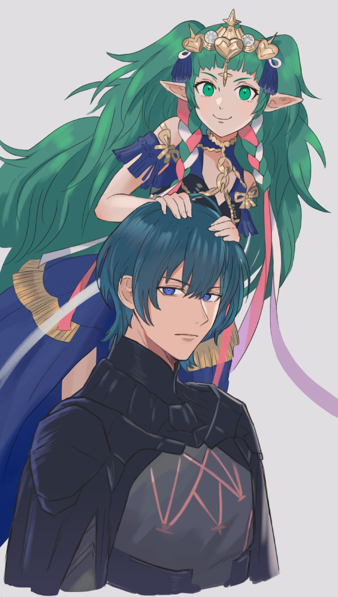 male byleth and sothis (fire emblem and 1 more) drawn by adz_lrp