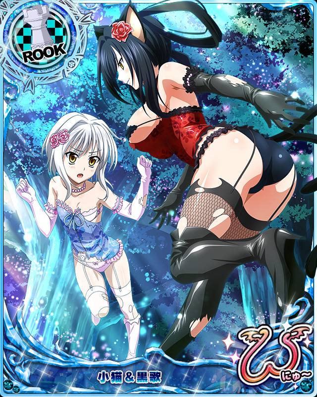 kuroka and toujou koneko (high school dxd and 1 more)