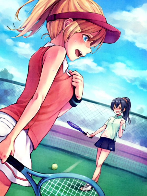 sonoda umi and ayase eli (love live! and 1 more) drawn by yukiiti