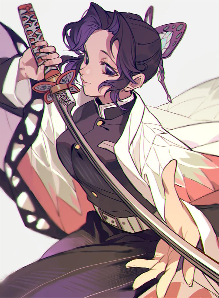 kochou shinobu (kimetsu no yaiba) drawn by qin_(7833198)