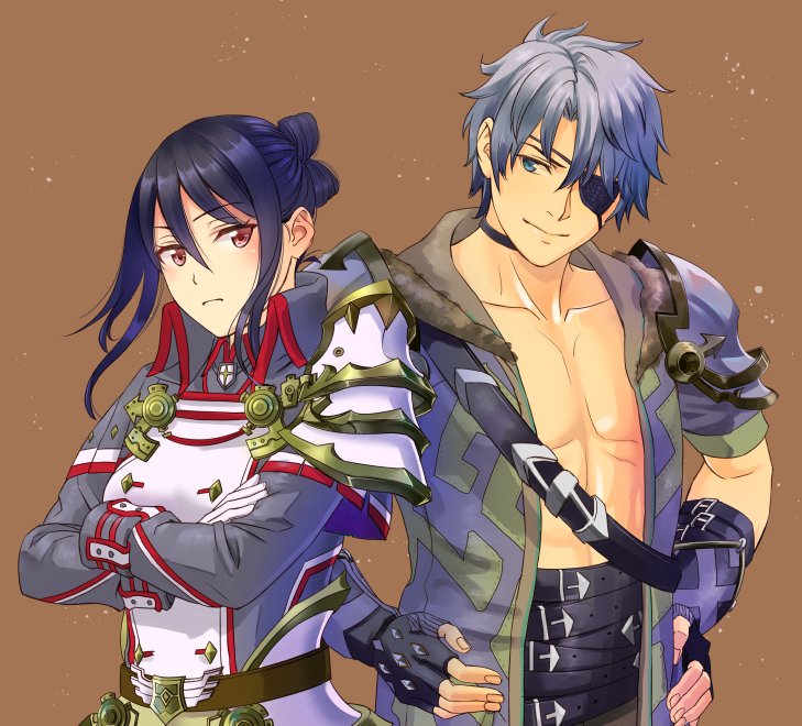 morag ladair and zeke von genbu (xenoblade chronicles and 1 more) drawn by ooshima_aki