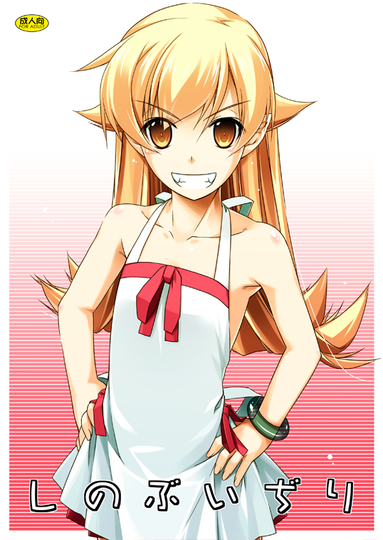 oshino shinobu (monogatari and 1 more) drawn by shikei
