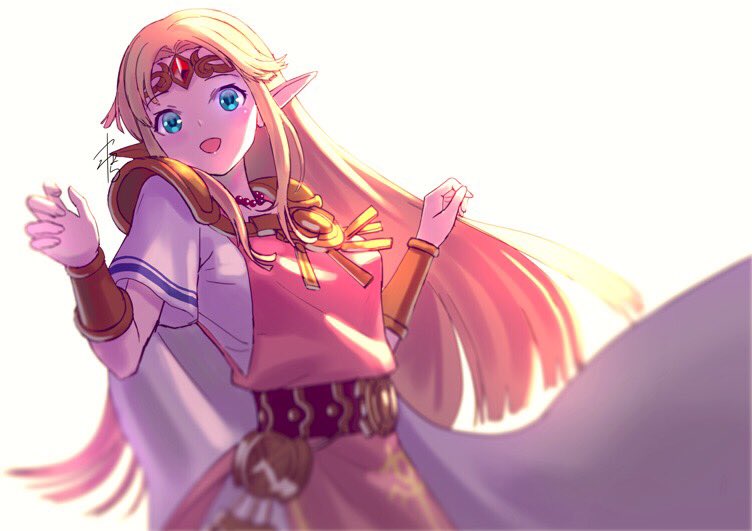 princess zelda (the legend of zelda and 2 more) drawn by yamahara