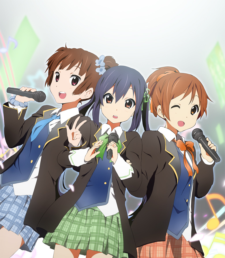 nakano azusa, hirasawa ui, and suzuki jun (k-on!) drawn by kakiuchi_itsuki