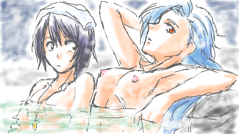 simon and kamina (tengen toppa gurren lagann) drawn by akagi_gishou