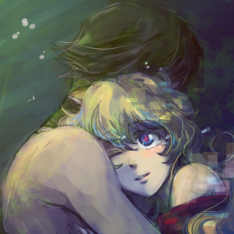 nia teppelin and simon (tengen toppa gurren lagann) drawn by taira_momen