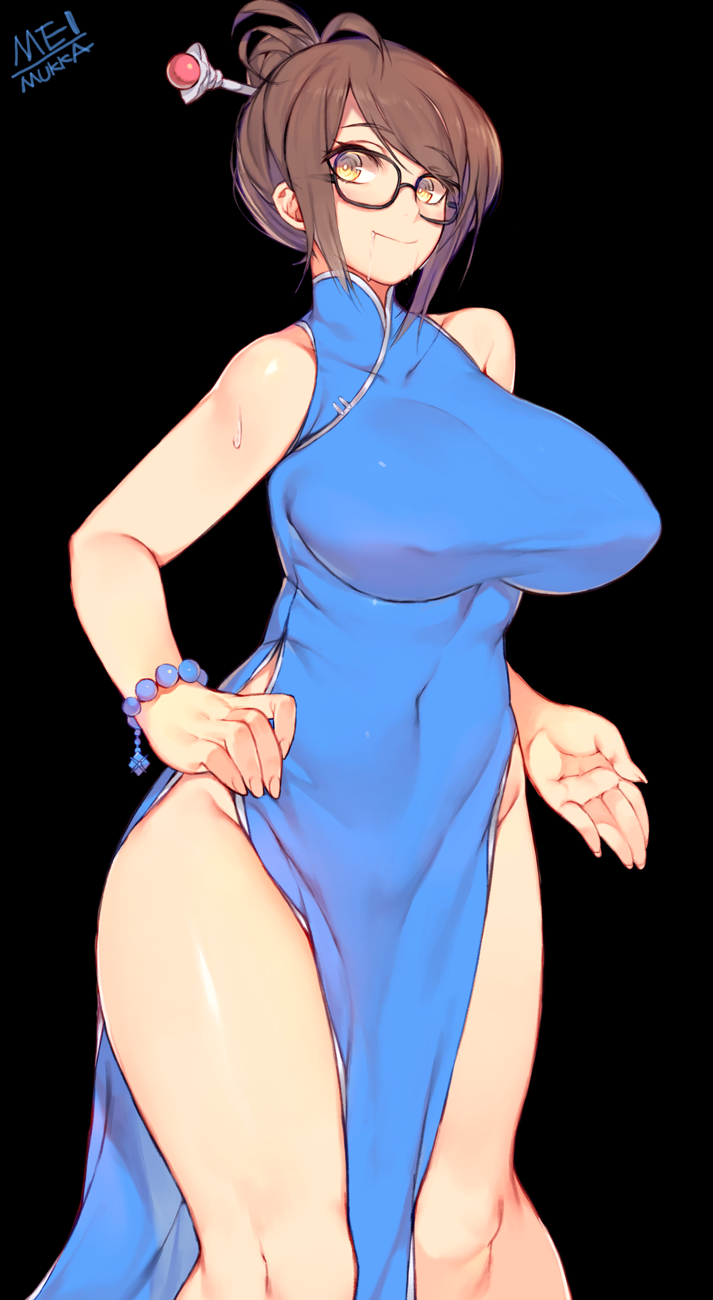 mei (overwatch and 1 more) drawn by mukka