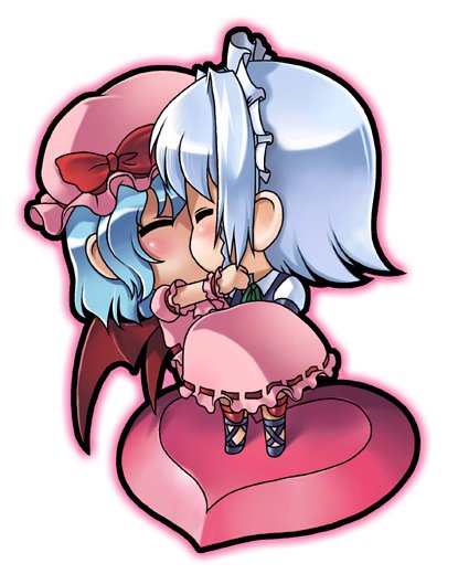 remilia scarlet and izayoi sakuya (touhou) drawn by 04bou