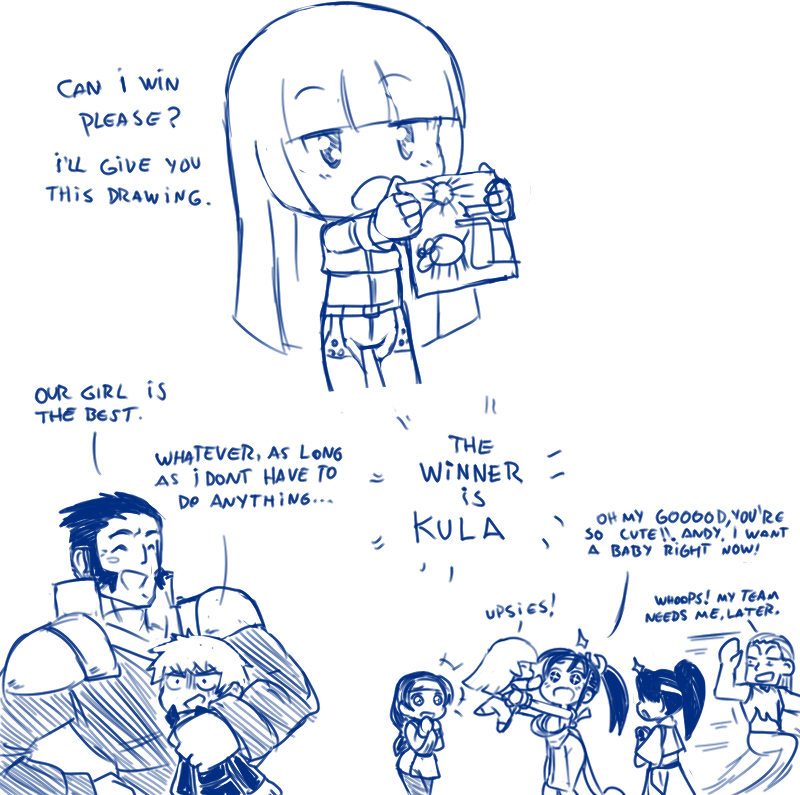 shiranui mai, kula diamond, yuri sakazaki, k', andy bogard, and 2 more (the king of fighters and 3 more)