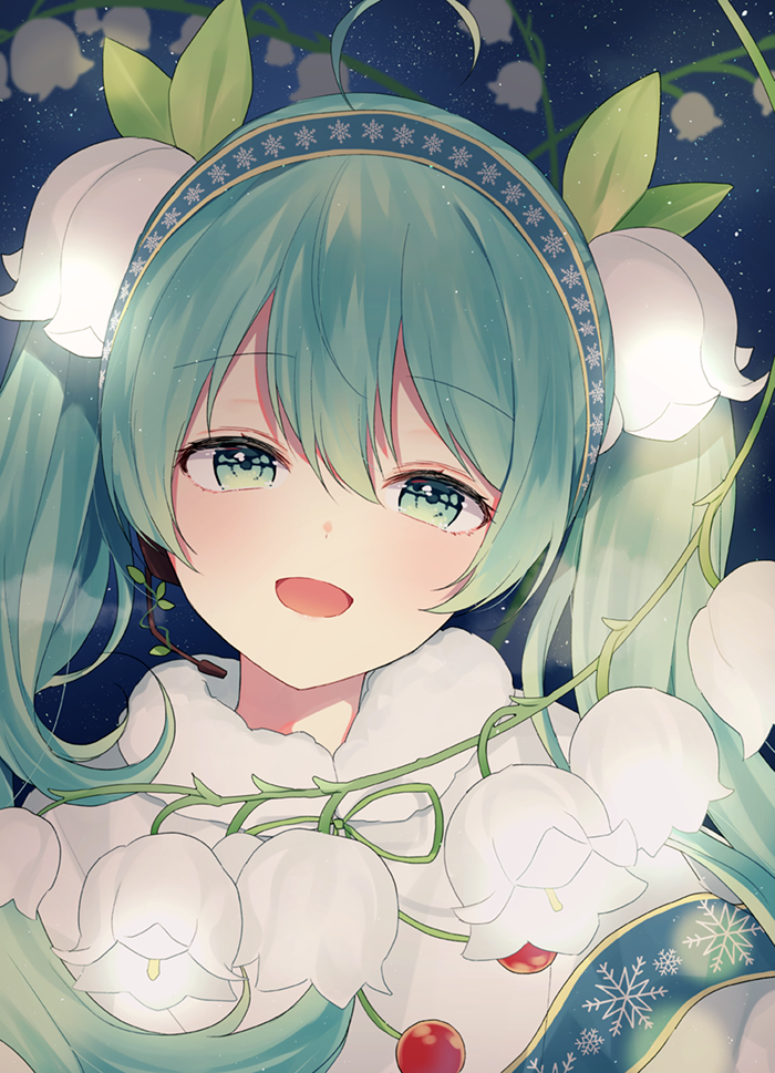 hatsune miku and yuki miku (vocaloid) drawn by silltare