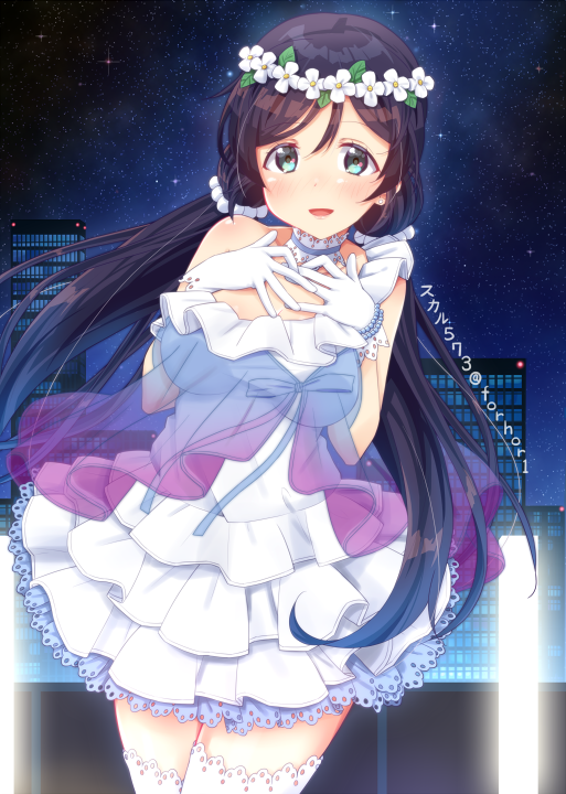 tojo nozomi (love live! and 1 more) drawn by skull573