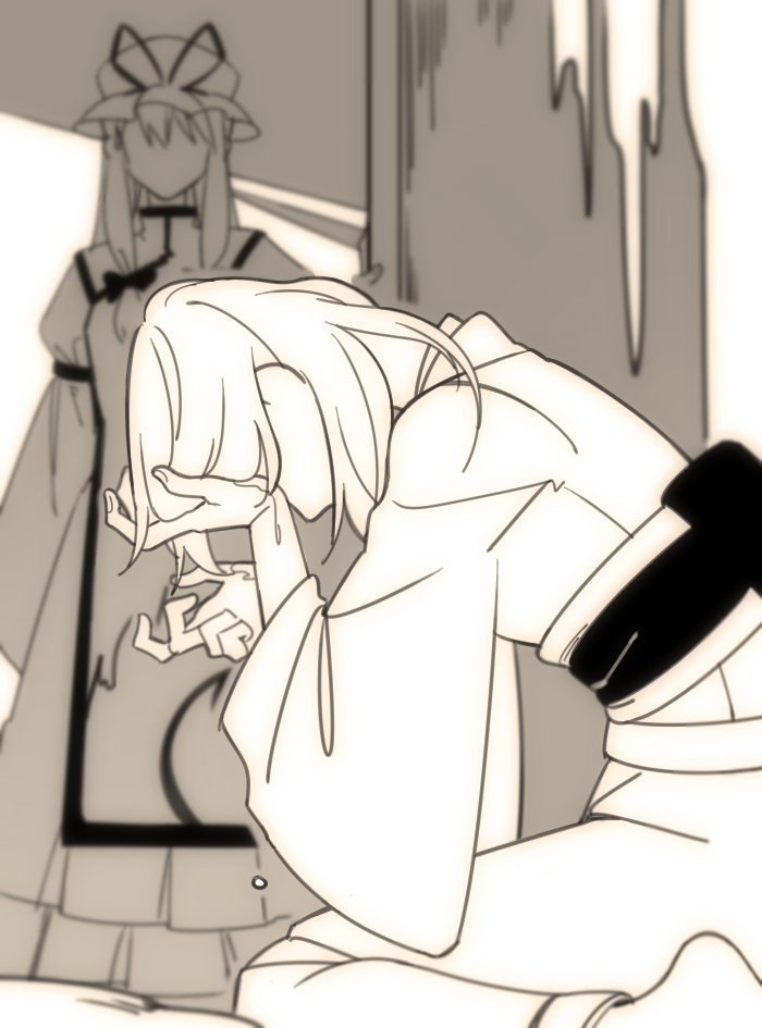 yakumo yukari and saigyouji yuyuko (touhou) drawn by miao_(2438360)