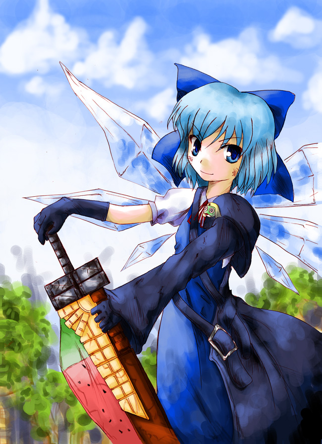 cirno and keroro (touhou and 5 more)