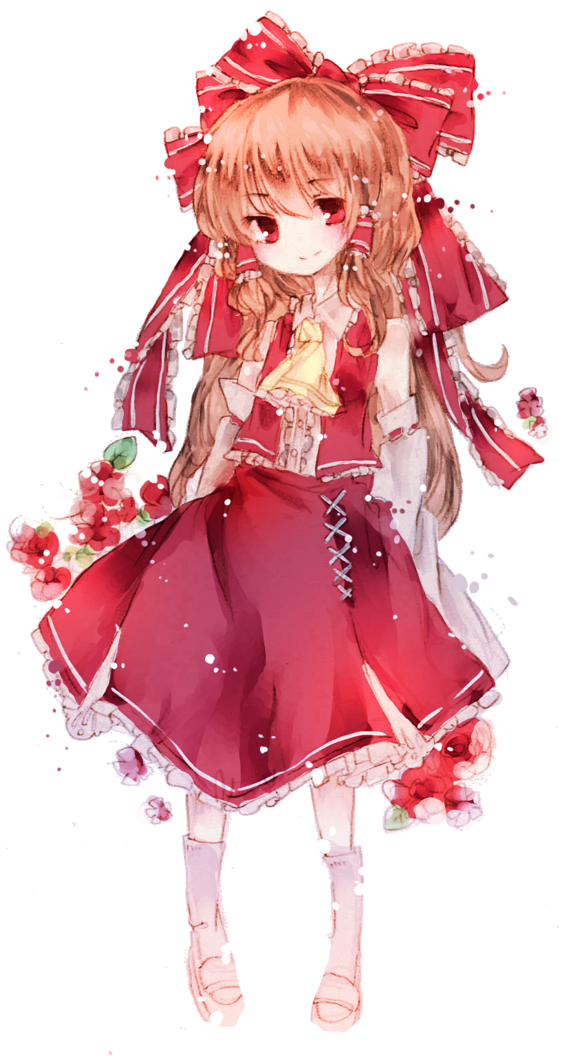 hakurei reimu (touhou) drawn by joou_heika_(precare_deum)