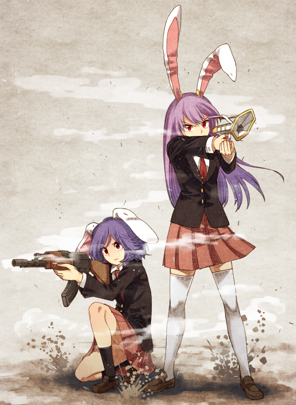 reisen udongein inaba and reisen (touhou) drawn by urin